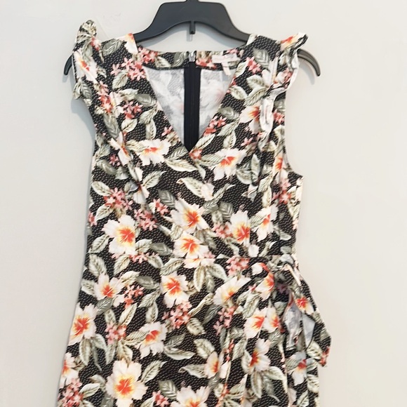 Rebecca Taylor Kamea Floral Faux Wrap Cocktail Dress women size 8 - Picture 3 of 8